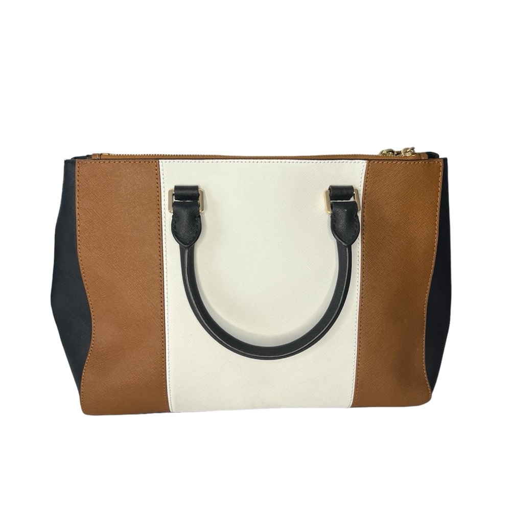 Color Block Tote w/ wallet with Optional Crossbody Strap - Picture 2 of 10